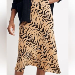 Madewell silk midi skirt